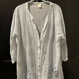 Anthropologie Meadow Rue Mesh Blouse